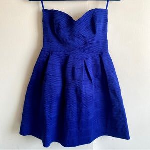 Sans Souchi Blue stretch structured dress